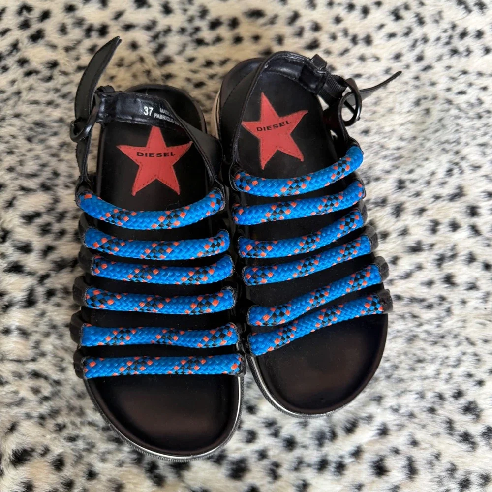 Diesel SA-Grand Sandals Gorpcore Rope Bungee Casual Festival Summer‎ EU 37